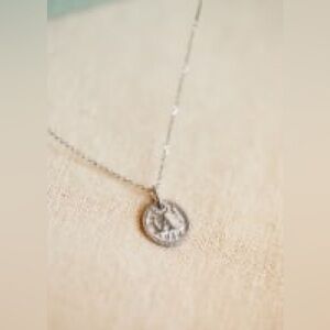 Sezane Silver Sara Pendant Letter A
